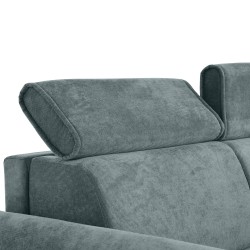 Třímístná pohovka PAVARTI s italským rámem a matrací – funkce spaní | Elegantní velours