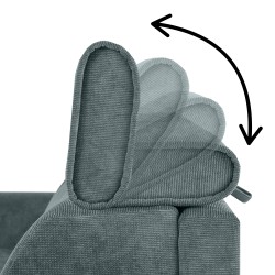 Třímístná pohovka PAVARTI s italským rámem a matrací – funkce spaní | Elegantní velours