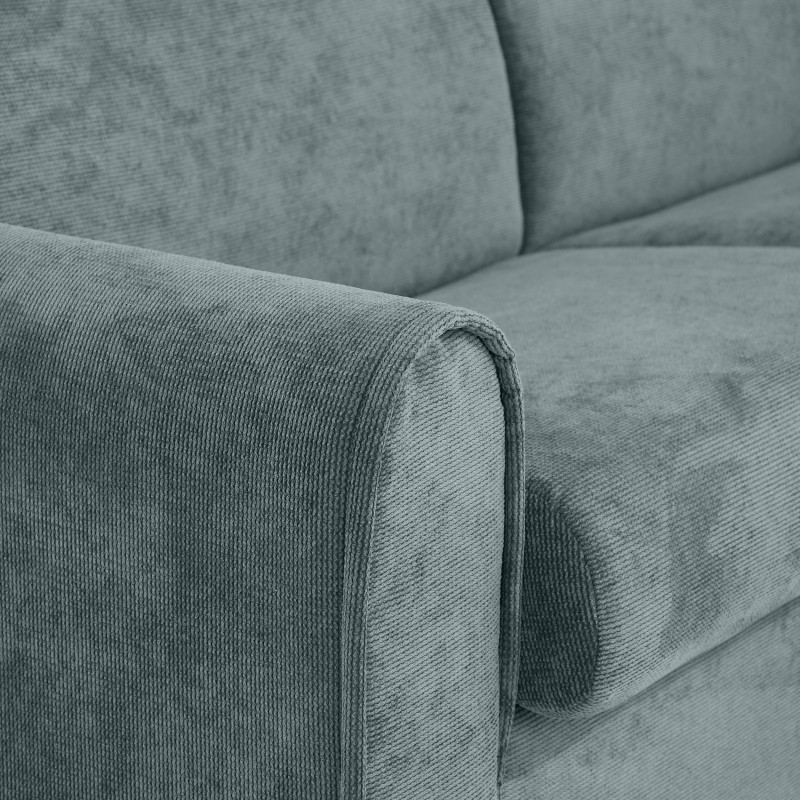 Třímístná pohovka PAVARTI s italským rámem a matrací – funkce spaní | Elegantní velours