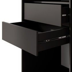 Posuvná skříň se zrcadlem a zásuvkami MARIKA LUX - moderní skříň do ložnice