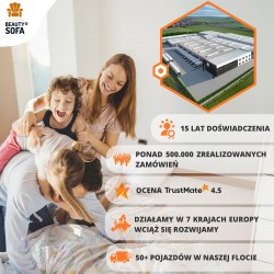 Posuvná skříň se zrcadlem a zásuvkami MARIKA LUX - moderní skříň do ložnice