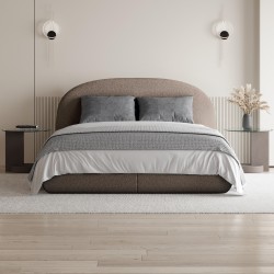 Postel MOTTI s kontejnerem a matrací H2 - moderní buklé postel | BeautySofa24