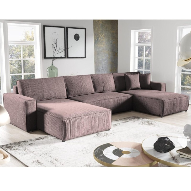Rohová pohovka s funkcí spaní PARYS U ❤︎ BeautySofa24.cz