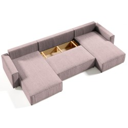 Rohová pohovka s funkcí spaní PARYS U ❤︎ BeautySofa24.cz