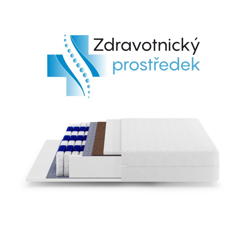Taštičková matrace MEDIRO CORE H2/H3 - oboustranný kokos,