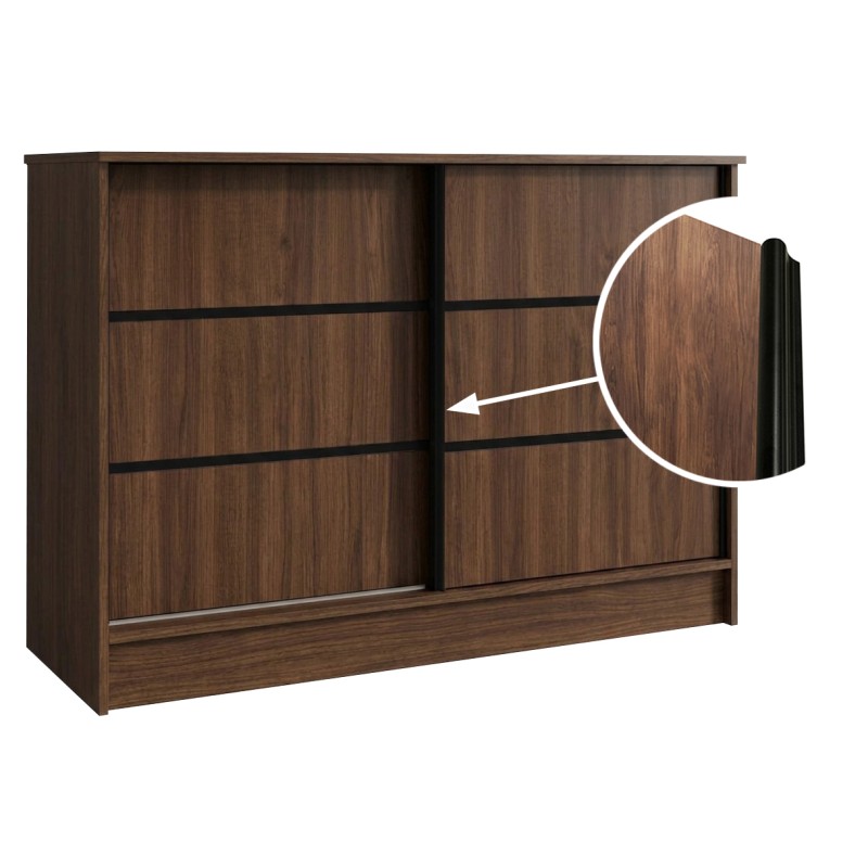 Komoda MIRELA se 2 posuvnými dveřmi - moderní a elegantní komoda do obývacího pokoje | BeautySofa24