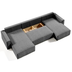 Rohová pohovka s funkcí spaní PARYS U ❤︎ BeautySofa24.cz